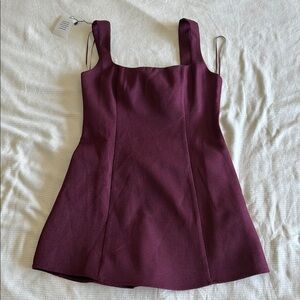 Elegant Purple Sleeveless Dress
